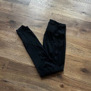 Women’s Small Athletic PINK Victoria Secret Black Leggings